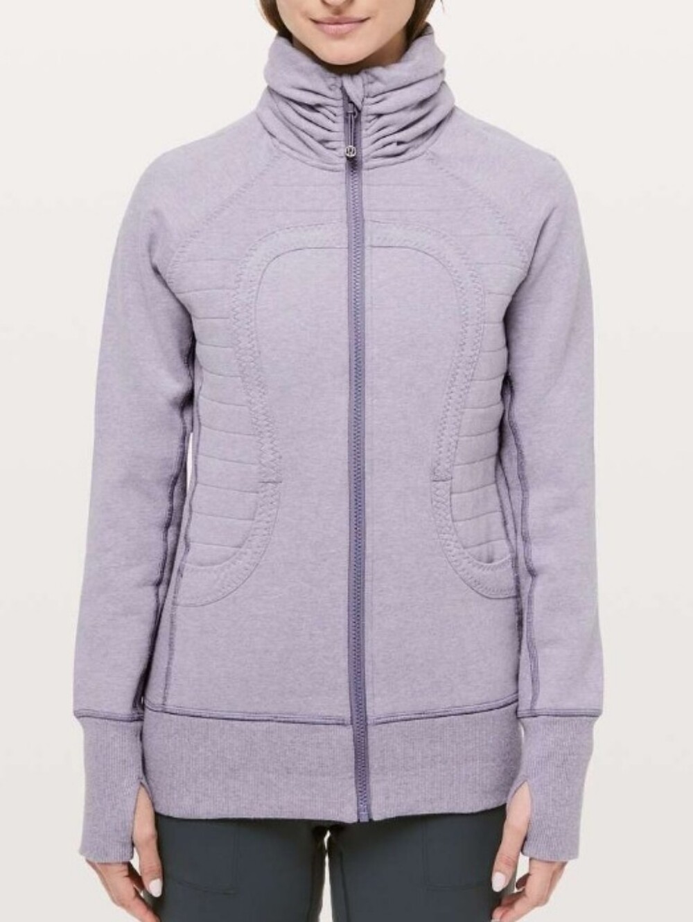 lululemon athletica Heathered Purple Quartz Full-Zip Cozy Jacket